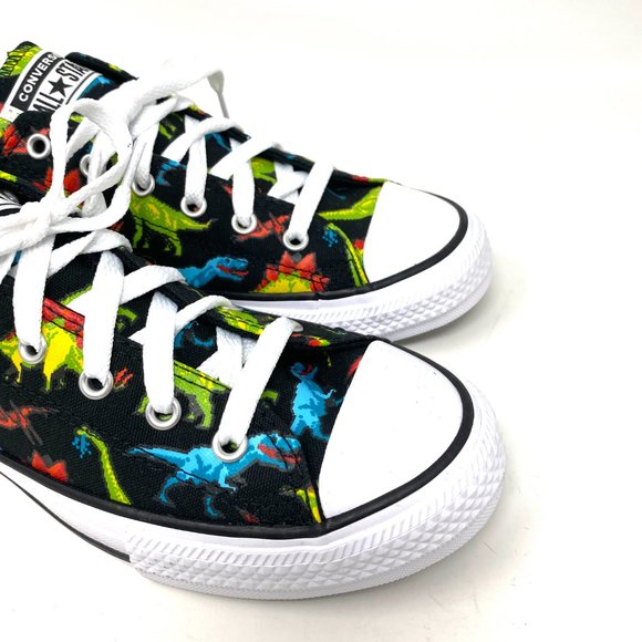 💖MEGA SALE💖Converse Ctas OX Black Bleached Cyan Shoes Junior Canvas 670350C - Picture 5 of 10